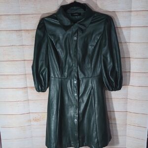 En Saison Faux Leather Dress